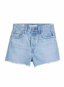 Short Levis Bernal Denim Azul Para Mujer