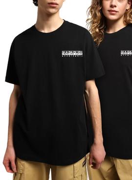 Camiseta Napapijri Quintino Negra Mujer y Hombre
