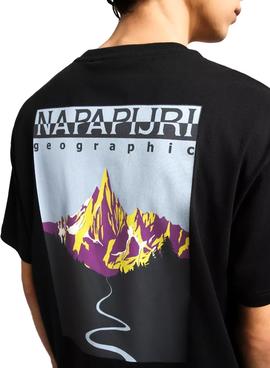 Camiseta Napapijri Quintino Negra Mujer y Hombre