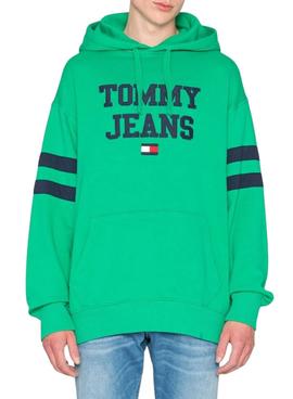 Sudadera Tommy Jeans POP DROP Verde Para Hombre