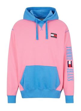 Sudadera Tommy Jeans POP DROP Rosa Hombre