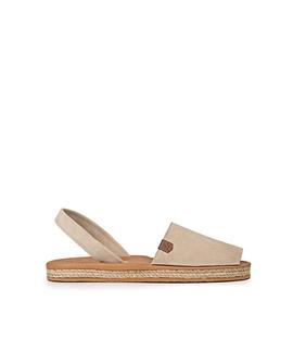 Menorquina Plana Vila Serraje Beige POPA para Hombre
