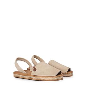 Menorquina Plana Vila Serraje Beige POPA para Hombre