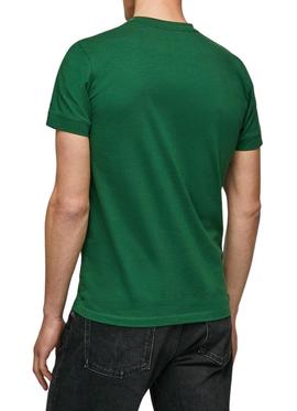 Camiseta Pepe Jeans Sawer Verde Para Hombre