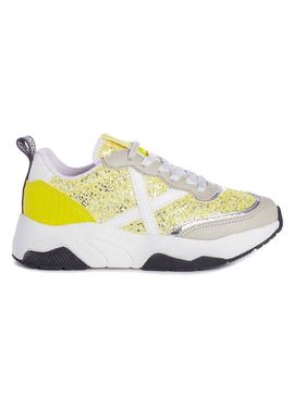 Zapatillas Munich Wave 100 Amarillo Para Mujer