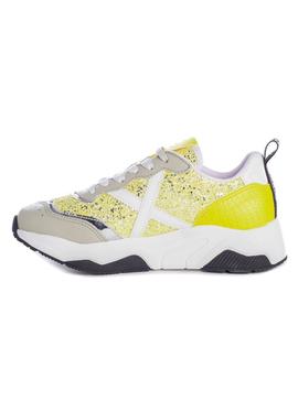 Zapatillas Munich Wave 100 Amarillo Para Mujer