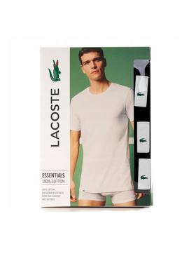 Camisetas Lacoste 3 Pack Negro Para Hombre