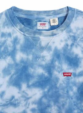 Sudadera Levis Original Tie Dye Azul Hombre