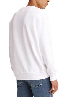 Sudadera Levis Relaxed Graphic Blanca Hombre