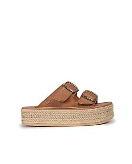 Sandalias Plataforma Morell Vegano Cuero POPA Mujer