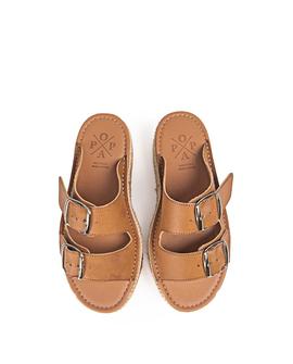 Sandalias Plataforma Morell Vegano Cuero POPA Mujer