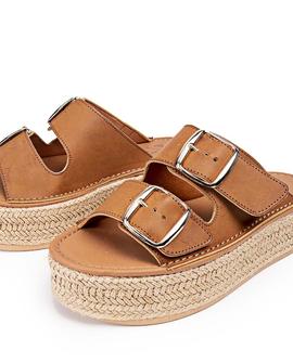 Sandalias Plataforma Morell Vegano Cuero POPA Mujer