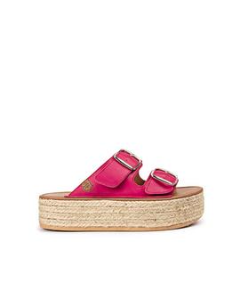 Sandalias Plataforma Morell Color Fucsia