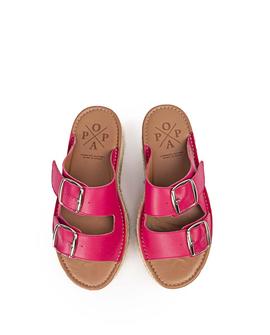 Sandalias Plataforma Morell Color Fucsia