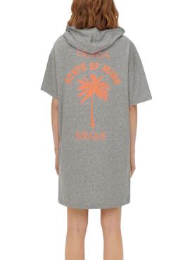 Vestido Only Gemma Palm Gris Para Mujer