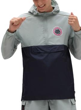 Cortavientos Vans Summer Camp Gris y Marino Hombre