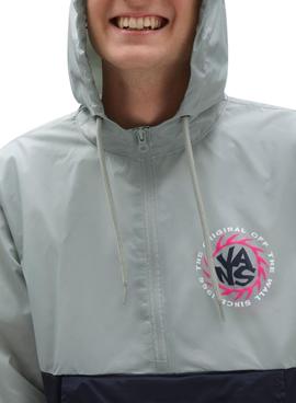 Cortavientos Vans Summer Camp Gris y Marino Hombre