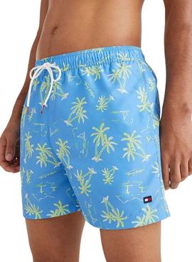 Bañador Tommy Hilfiger Drawstring Estampado Azul