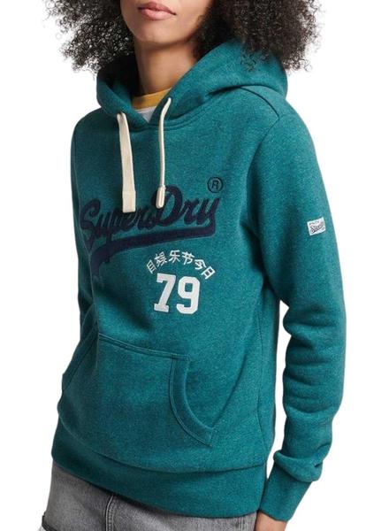 Hornear humedad mucho Sudadera Superdry Vintage Vl Interest Azul Mujer