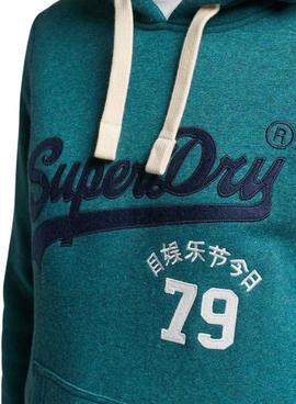 Sudadera Superdry Vintage Vl Interest Azul Mujer