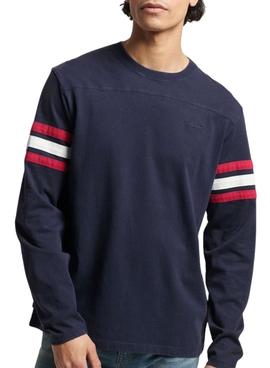 Camiseta Superdry Quarterback Marina Para Hombre 