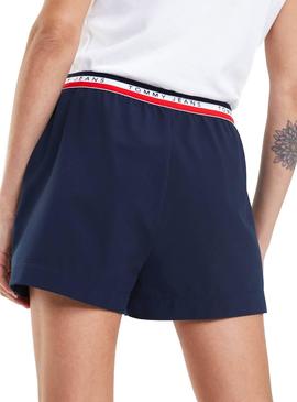 Short Tommy Jeans Branded Marino Para Mujer