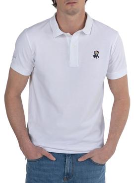 Polo El Pulpo Printemps Blanco Para Hombre