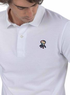 Polo El Pulpo Printemps Blanco Para Hombre