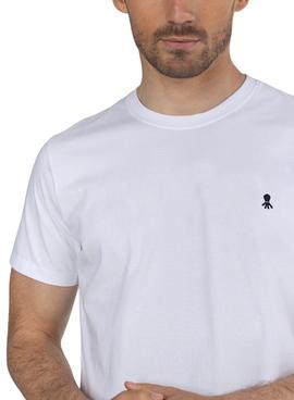 Camiseta El Pulpo Basic Logo Blanca Para Hombre