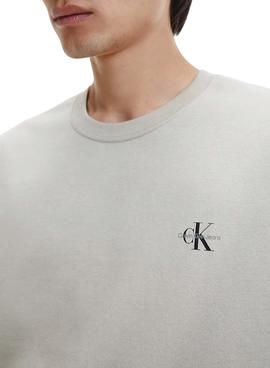 Pack 2 Camisetas Calvin Klein Monograma Hombre