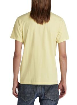 Camiseta G-Star Raw Amarilla Para Hombre