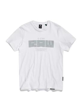 Camiseta G-Star Raw Slim Blanca Para Hombre