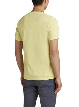 Camiseta G-Star Raw Slim Amarilla Para Hombre