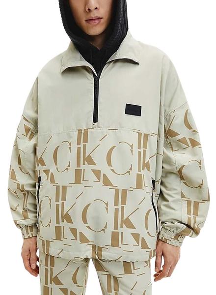 Calvin Klein Cortavientos con capucha para hombre