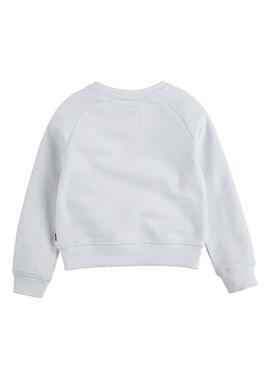 Sudadera Levis Item Logo Blanco Para Niña 