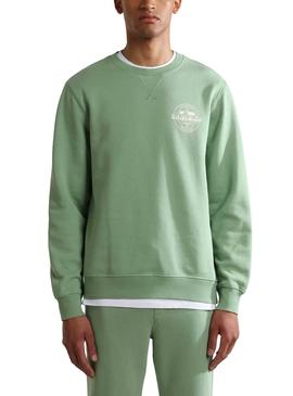 Sudadera Napapijri B-Hitra Verde Para Hombre