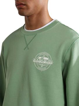 Sudadera Napapijri B-Hitra Verde Para Hombre