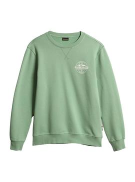 Sudadera Napapijri B-Hitra Verde Para Hombre