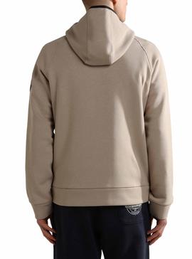 Sudadera Napapijri B-Whale Beige Para Hombre