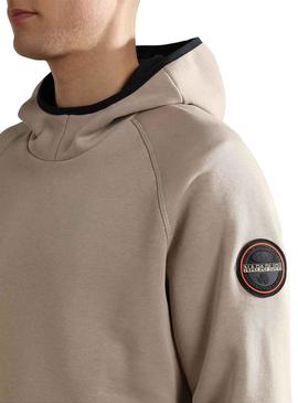 Sudadera Napapijri B-Whale Beige Para Hombre