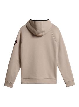 Sudadera Napapijri B-Whale Beige Para Hombre