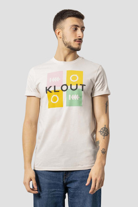 Camiseta Klout Puzzle Beige