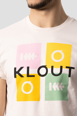 Camiseta Klout Puzzle Beige