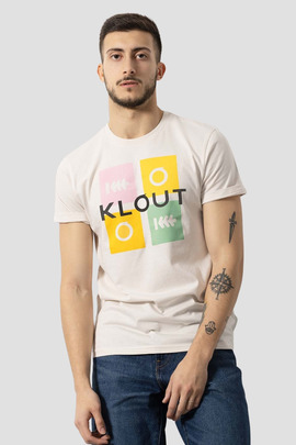 Camiseta Klout Puzzle Beige