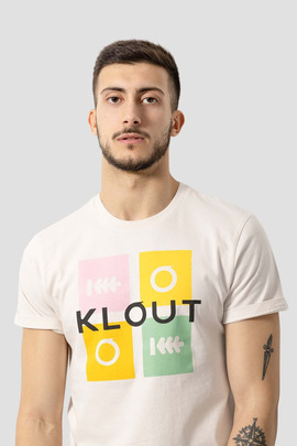 Camiseta Klout Puzzle Beige