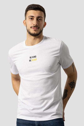 Camiseta Klout Recycle Blanca para Hombre y Mujer