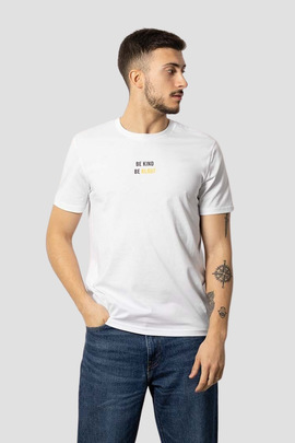 Camiseta Klout Recycle Blanca para Hombre y Mujer