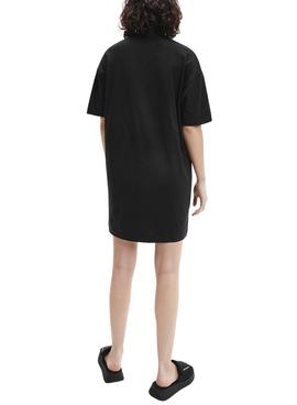 Vestido Calvin Klein Monograma Negra Para Mujer