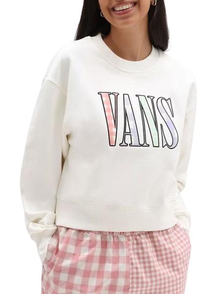 Sudadera Vans Mixed Up Blanca Para Mujer