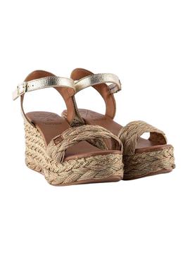 Cuñas Popa Paradise Amur Dorada Para Mujer